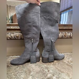 NWT Vince Camuto Grey Wide Calf Tall Boots